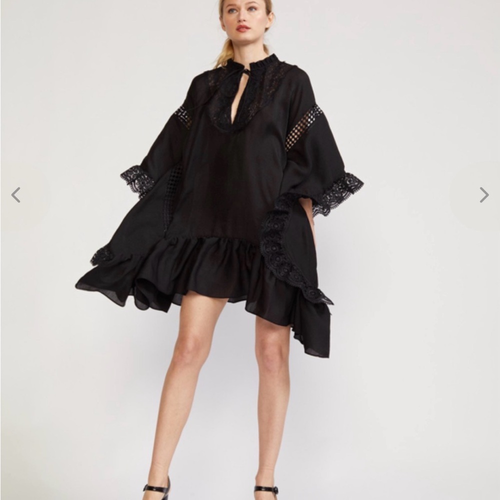 Cynthia Rowley Skylar lace trim kaftan dress